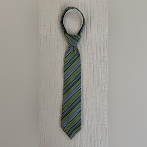 Van Heusen Kids’ Green and Navy Striped Tie